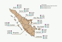 Struktur pertumbuhan ekonomi Provinsi-provinsi di Pulau Sumatera.