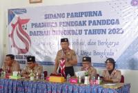 Ketua Kwarda 07 Bengkulu Kakak Hamka Sabri membuka langsung kegiatan Rapat paripurna pramuka Penegak dan pandega