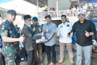  Ketua DPRD Kabupaten Seluma Nofi Eriyan Andesca, S.Sos meninjau lokasi Karya Bhakti  TNI yang bersumber dari Dana APBD di Desa Padang Capo Ilir Kecamatan Lubuk Sandi, Senin ( 20/3/2023).
