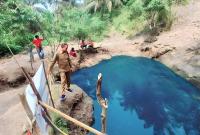 Lokasi Telaga Biru di Bengkulu Tengah.