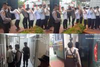 Proses Pengamanan dari Rutan Bengkulu ke Pengadilan Negeri Bengkulu.
