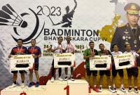 Personil Polda Bengkulu Juara 1 Kejuaraan Bulutangkis Piala Kapolri.