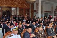 Ketua DPRD Bengkulu Utara Hadiri Upacara Peringatan HUT TNI ke-78 Tahun 2023 di Balai Semarak Bengkulu