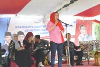 Sosialisasi pencegahan stunting di Desa Karang Anyar Seluma, Jumat (25/8/23).