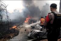 2 Gudang Minyak Ilegal Meledak di Sumsel Foto/Dok Net