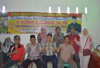 Anggota DPRD Provinsi Bengkulu Komisi III H. Herwin Suberhani SH.MH melaksanakan Reses masa persidangan ke I tahun 2023 di Desa Pasar Pino Kecamatan Pino Raya Bengkulu Selatan Foto/Dok