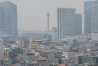 Foto kondisi kualitas udara di Jakarta.
