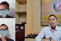 Foto kedua terduga pelaku diamankan Polisi.