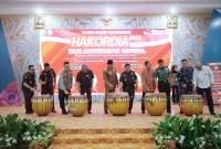 Peringatan Hari Antikorupsi Sedunia (HAKORDIA) Tahun 2024 yang berlangsung di Balai Raya Semarak Bengkulu, Selasa (10/12/2024). 