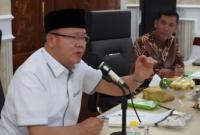 Gubernur Rohidin Pimpin Rapat Bahas Kelanjutan Tol Laut Bengkulu Foto/Dok