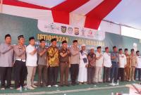 Istighosah dan doa bersama menjelang pelaksanaan pengamanan Pilkada yang dilaksanakan oleh Polres Seluma, Selasa (6/8/2024) di Halaman Mapolres Seluma.