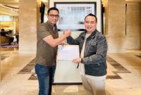 Romio Parnandes Calon Bupati Kabupaten Lebong Terima Hasil Survei di Kantor Pusdeham Jakarta. (Doc:Tw2)