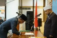 Pelantikan Drs. Riduan, S.IP., M.Si. sebagai Komisaris Independen Bank Bengkulu, Senin (20/10/2025).