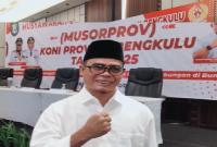 Teuku Zulkarnain Pimpin KONI Bengkulu 2025-2029.