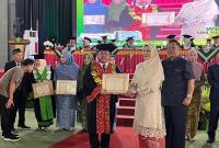 Prosesi wisuda program sarjana, profesi Ners, dan Pascasarjana periode Mei 2026 yang digelar di Bengkulu, Sabtu (23/5/2026). 