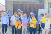 Peninjauan lapangan di ruas jalan Masat – Gedung Agung – PD Gilang.