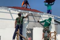 Pembangunan musala di kawasan Rest Area Terpadu perbatasan Desa Kesongo, Kecamatan Kedungadem, Kabupaten Bojonegoro, dengan Kecamatan Sukorame, Kabupaten Lamongan, terus dikebut dalam pelaksanaan Program TNI Manunggal Membangun Desa (TMMD) ke-129 Kodim 0813/Bojonegoro. Memasuki hari ke-20 pelaksanaan TMMD, Senin (3/8/2026), 