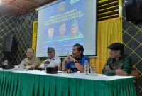 Diskusi Media BUKA FAKTA yang digelar Forum Jurnalis Merdeka bekerja sama dengan MediaTrust.ID di Jakarta, Kamis (30/4/2026). 