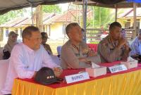 Kegiatan Penanaman Jagung Serentak Kuartal 1 tahun 2026 yang dilaksanakan oleh Polres Kabupaten Bengkulu Tengah di halaman Polsek Pondok Kelapa, Kabupaten Bengkulu Tengah, Sabtu (07/03/2026). 