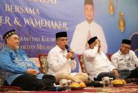 acara Halal Bihalal Kemnaker 2026 di Gedung Kemnaker, Jakarta, Senin (30/3/2026).