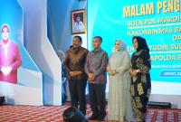 Wakil Gubernur Bengkulu Mian menghadiri acara pengantar tugas Kepala Korps Pembinaan Masyarakat (Kakorbinmas) Baharkam Polri Irjen Pol. Mardiyono dan Kapolda Bengkulu Brigjen Pol. Yudhi Sulistianto di Balai Raya Semarak Bengkulu, Jumat (22/5) malam.